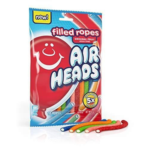 Airheads Filled Ropes Assorted Peg Bags (141g)