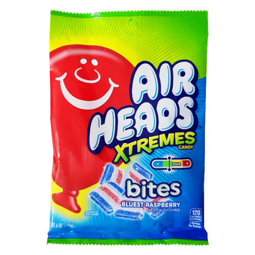 Airheads Xtremes Bites Blue Raspberry Bags 170g