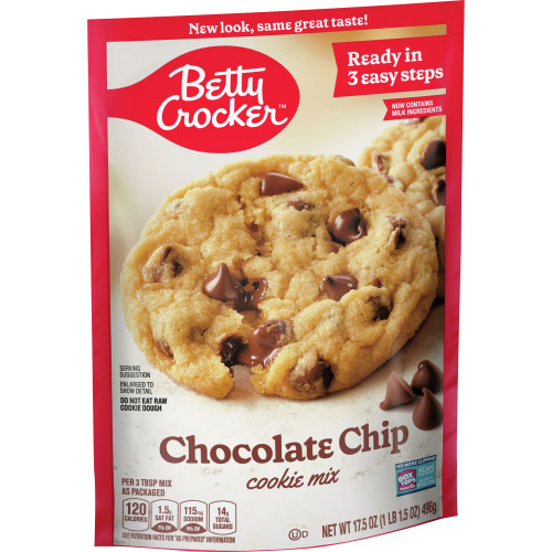 Betty Crocker - Chocolate Chip Cookie mix pouch (496g)