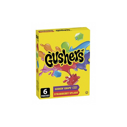 BC Gushers Gushin Grape & Strawberry Splash 6 Pack (10 x 138g)