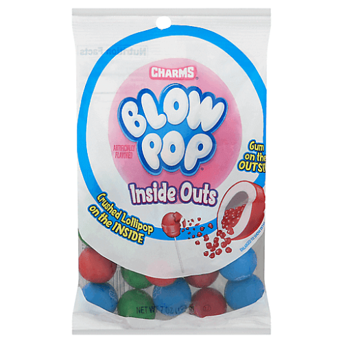 Charms Blow Pop Inside Outs Gumballs