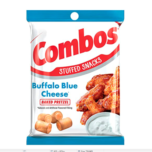 Combos Stuffed Buffalo Blue Cheese Crackers (12 x 179g)