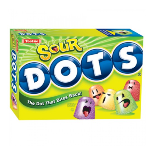 Tootsie Dots Sour Gummies box (170g)