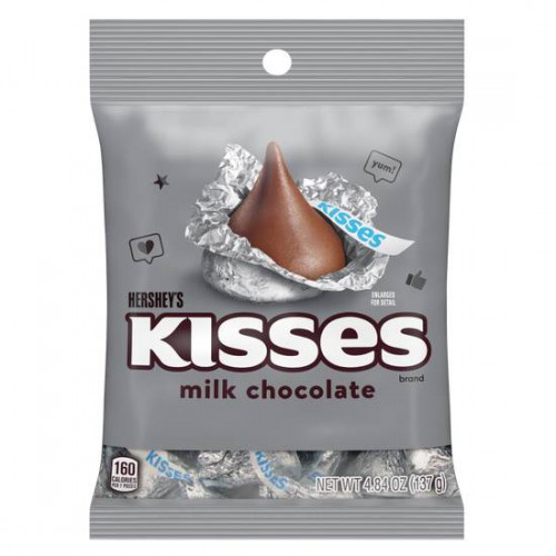 Americatessen - Hershey's Milk Chocolate Kisses with. Case size: 12 x 150g.  Imported from the USA.