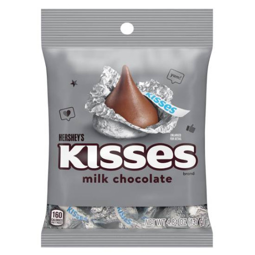 Hershey Kisses - Classic Milk Chocolate Peg bag (137g)