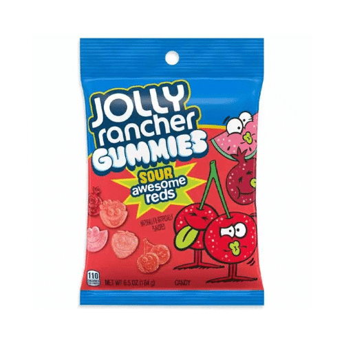 Jolly Rancher Gummies - Sour Awesome Reds Peg bag (184g) nmo