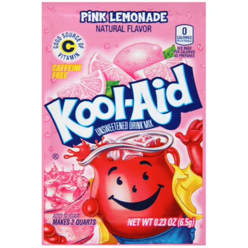 Kool Aid Unsweetened Pink Lemonade sachets