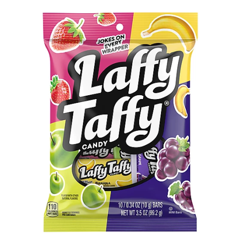 Ferrara Laffy Taffy Assorted Peg Bag 3.5oz (99g)