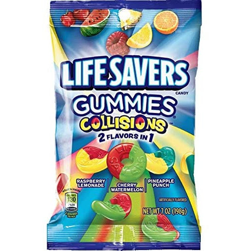 Lifesavers Gummies Collisions peg bags