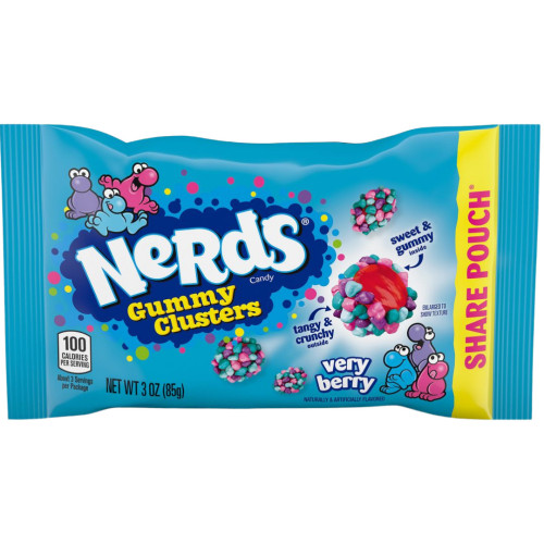Ferrara Nerds Gummy Clusters Very Berry Share Pouch (85g)