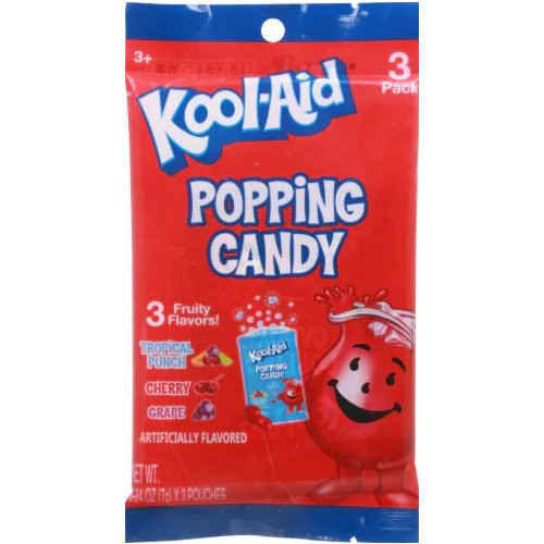 Kool-Aid 3pk Popping Candy Peg Bag