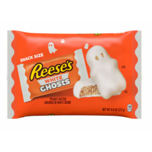 Reese's Peanut Butter White Ghosts Snack Size (24 x 272g)