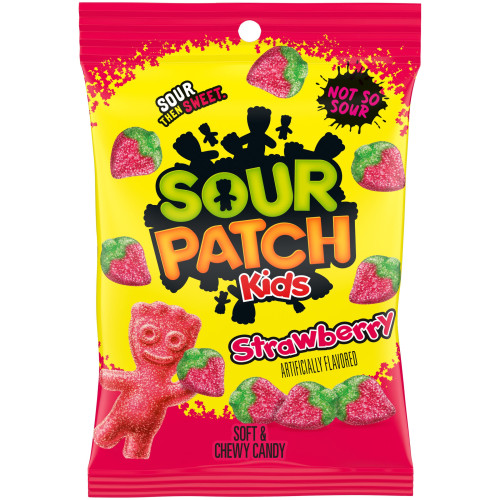 Sour Patch Kids Strawberry Peg Bags (226g)