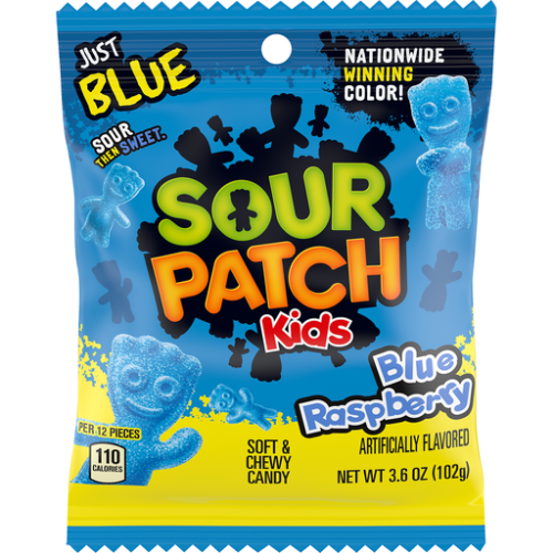 Sour Patch Kids Blue Raspberry 102g - Bags