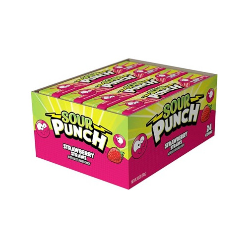 Sour Punch Straws - Strawberry 57g