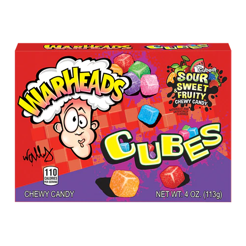 Warheads Chewy Cubes - Box (113g)