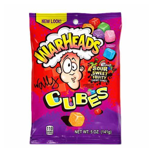 Warheads Chewy Cubes Bags (12 x 141g)