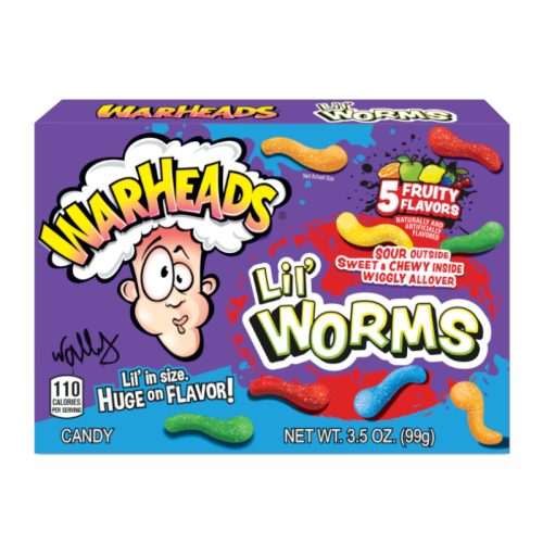 Warheads Lil Worms Box (99g)