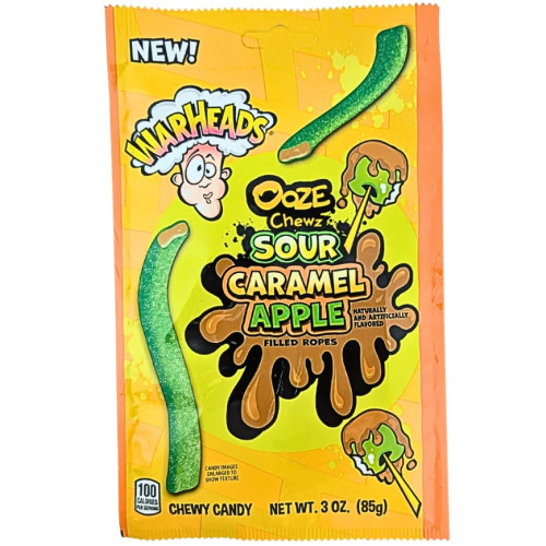 Warheads Ooze Chewz Sour Caramel Apple (12 x 85g)