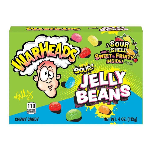 Warheads Sour Jelly Beans - Box (113g)