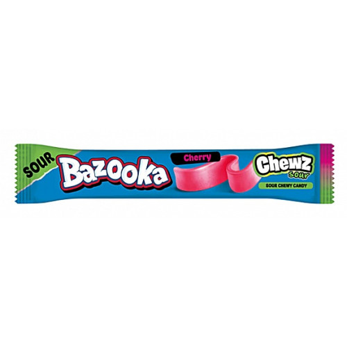 Bazooka Chewz Sour Bar Cherry (60 x 14g)