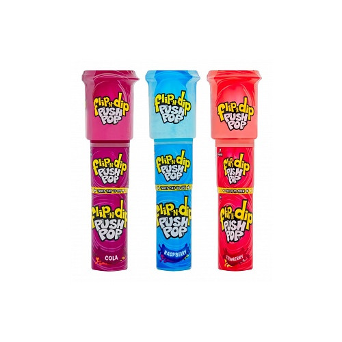 Bazooka Push Pop Flip-N-Dip (12 x 25g)