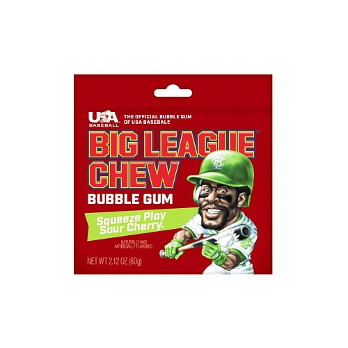 Big League Chew Bubble Gum Sour Cherry (12 x 60g)