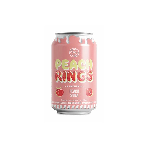 Candy Lips Peach Rings Soda (12 x 355ml)