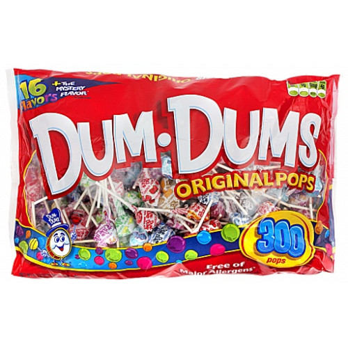 Dum Dums Pops Original 300 Pack (1.45kg)