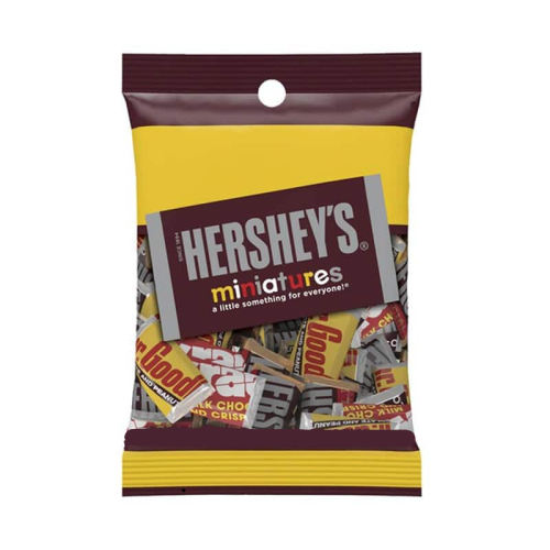 Hershey Miniatures Assorted Peg bag (136g)