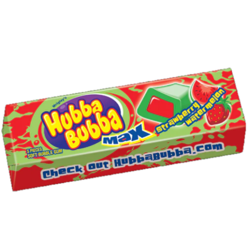Hubba Bubba Max Gum Strawberry Watermelon (18 x 40g)