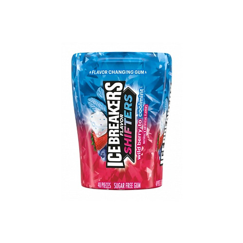 Ice Breakers Flavour Shifters Gum Wild Berry Coolmints (6 x 92g)