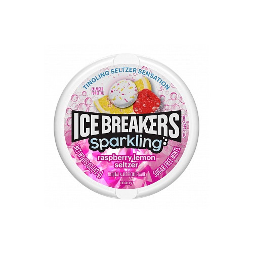 Ice Breakers Sparkling raspberry Lemon Seltzer (8 x 42g)