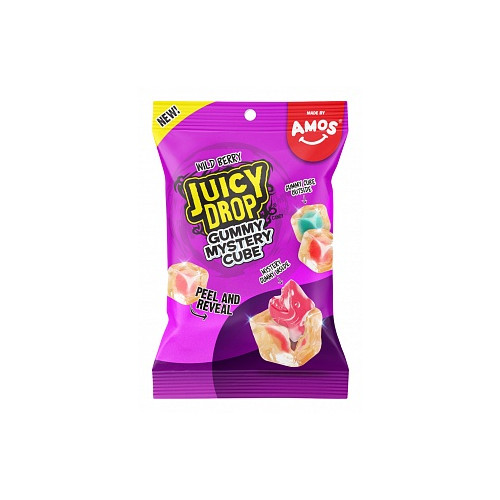 Amos Juicy Drop Gummy Mystery Cube Wild Berry (12 x 142g)