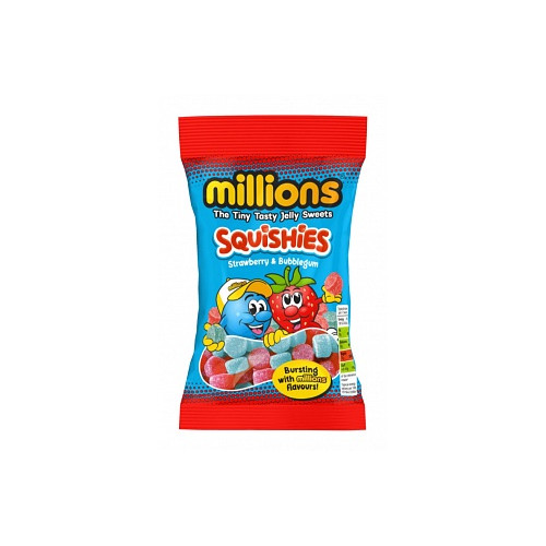 Millions Squishies Strawberry & Bubblegum (12 x 130g)