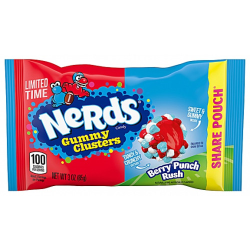 Ferrara Nerds Gummy Clusters Berry Punch Rush (12 x 85g)