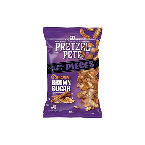 Pretzel Pete Cinnamon Brown Sugar Pieces (8 x 120g)