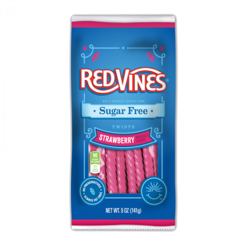 Red Vines Sugar Free Strawberry Twists Peg Bags 5oz (141g)