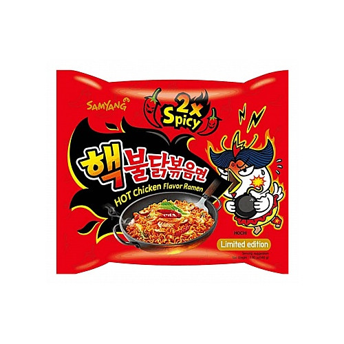 Samyang Buldak Instant Noodles Extra Hot Chicken (5 x 140g)