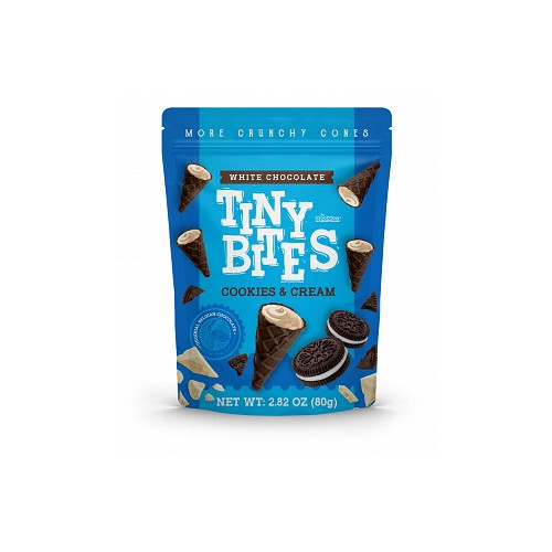 Tiny Bites Waffle Cones Cookies and Cream (12 x 80g)