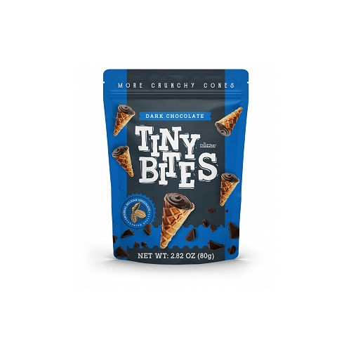 Tiny Bites Waffle Cones Dark Chocolate (12 x 80g)