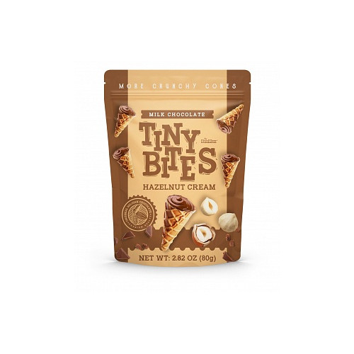 Tiny Bites Waffle Cones Hazelnut Cream (12 x 80g)