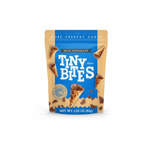 Tiny Bites Waffle Cones Milk Chocolate (12 x 80g)
