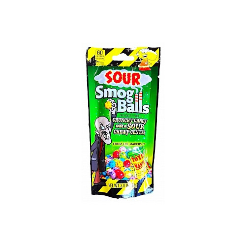 Toxic Waste Sour Smog Balls Bags (12 x 85g)